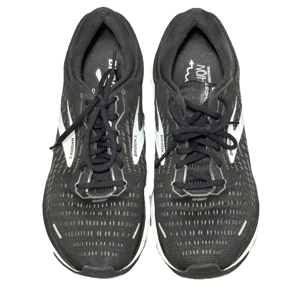 Brooks Ghost 13 Men's 12 Shoes Black Gray Running Walking Sneaker Gym